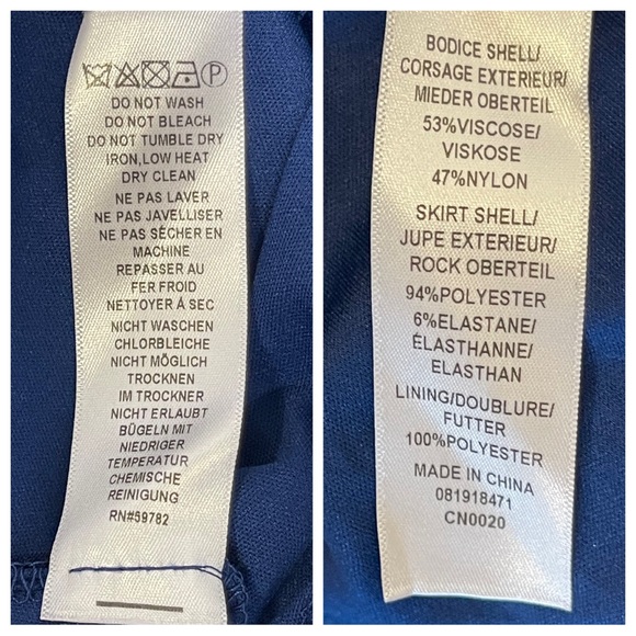 NWT! Adrianna Papell navy lace gown - Picture 9 of 10